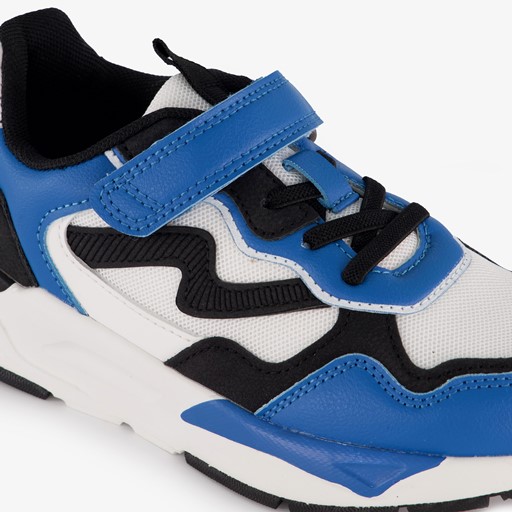 Jongens sneakers blauw wit