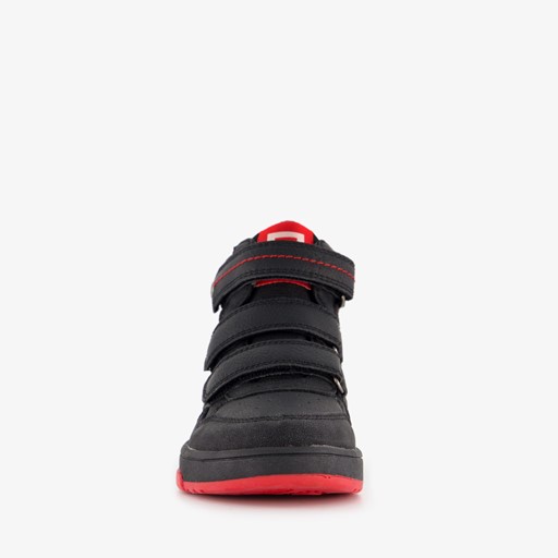 Hoge jongens sneakers zwart rood