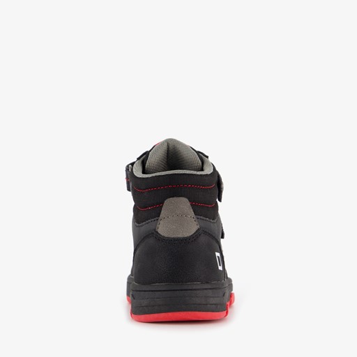 Hoge jongens sneakers zwart rood