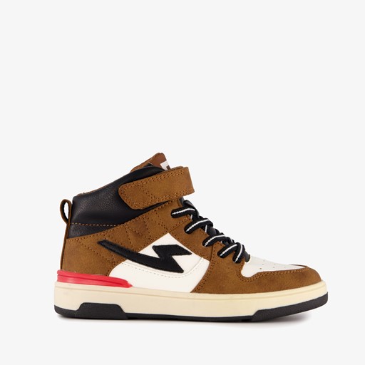 Hoge jongens sneakers bruin