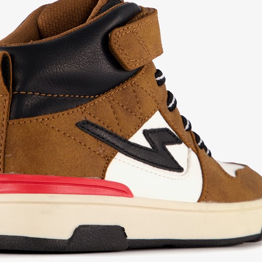 Hoge jongens sneakers bruin