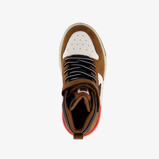 Hoge jongens sneakers bruin