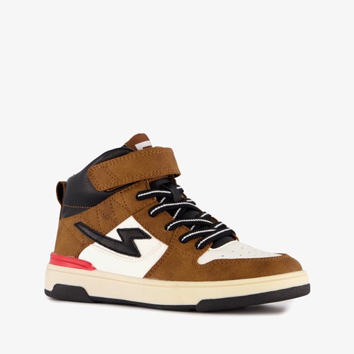Hoge jongens sneakers bruin