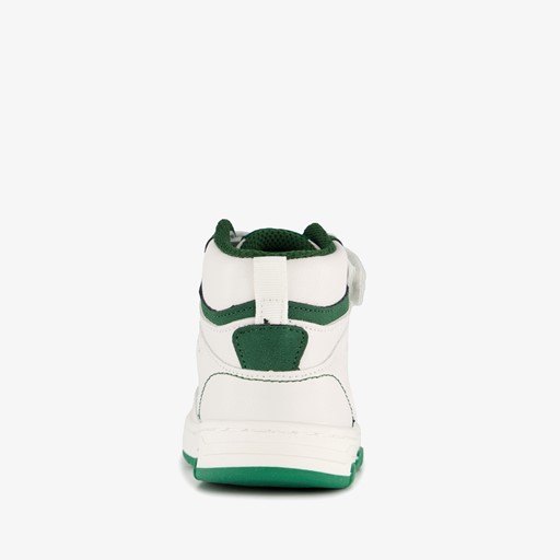Hoge jongens sneakers wit groen