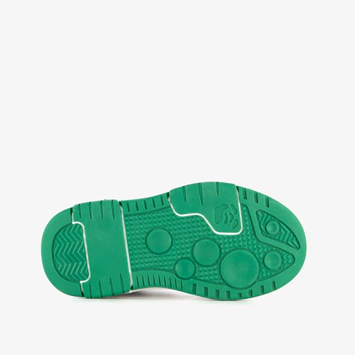 Hoge jongens sneakers wit groen