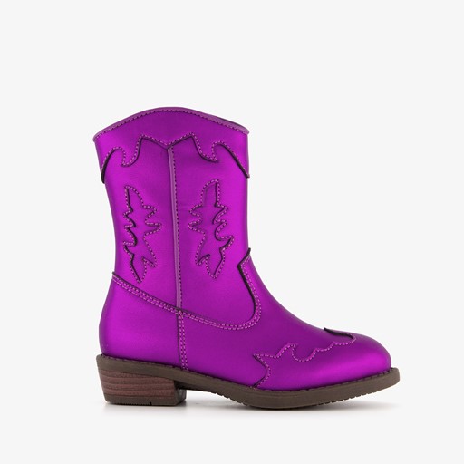 Meisjes western laarsjes metallic paars