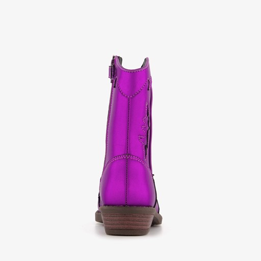 Meisjes western laarsjes metallic paars