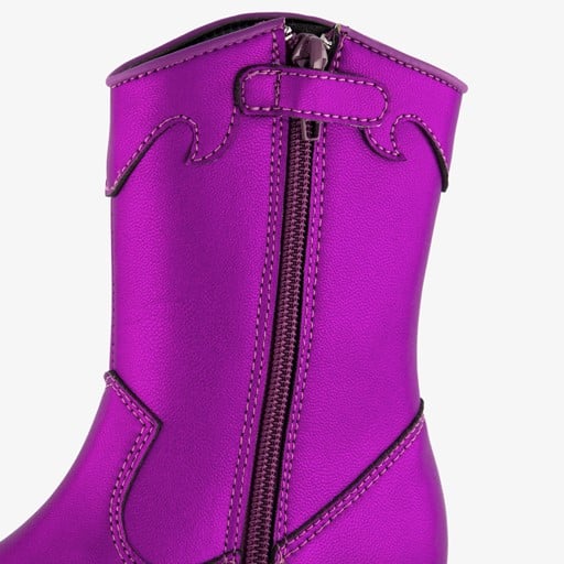 Meisjes western laarsjes metallic paars