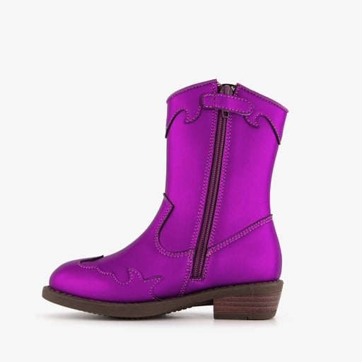 Meisjes western laarsjes metallic paars