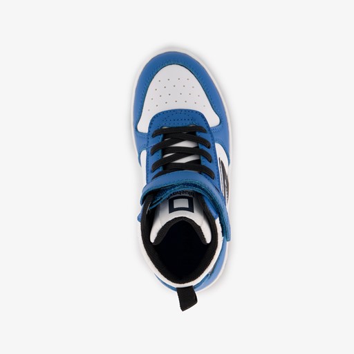 Hoge jongens sneakers blauw wit