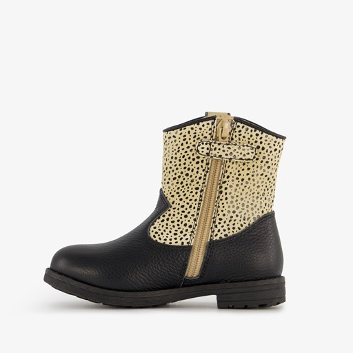 Leren meisjes western laarsjes met stippen