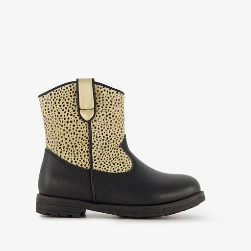 Leren meisjes western laarsjes met stippen