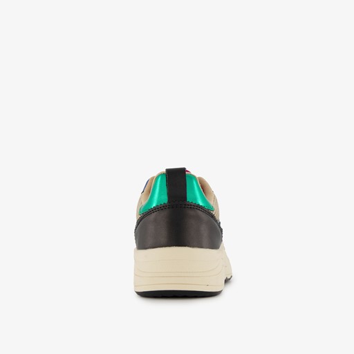 Meisjes dad sneakers met metallic details