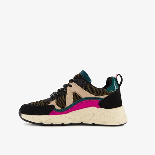 Meisjes dad sneakers met dierenprint