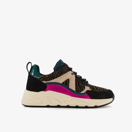 Meisjes dad sneakers met dierenprint