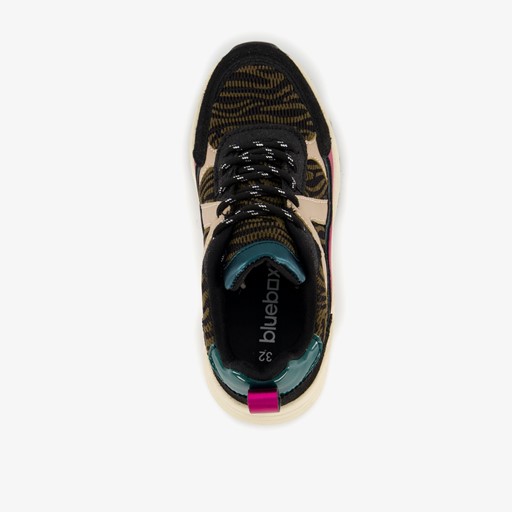 Meisjes dad sneakers met dierenprint