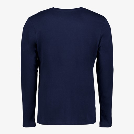 Heren longsleeve shirt met tekstopdruk