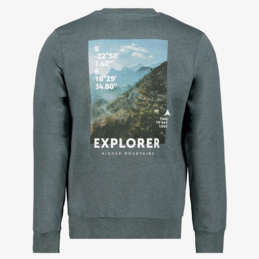 Heren sweater met backprint