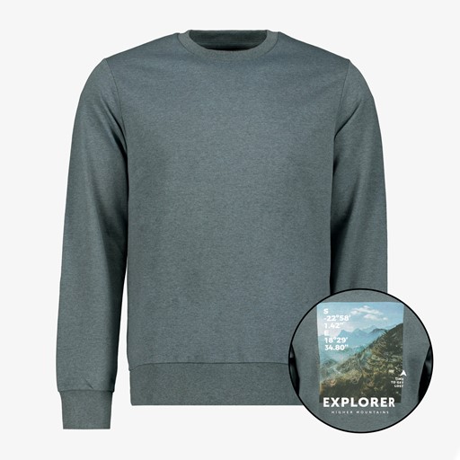 Heren sweater met backprint