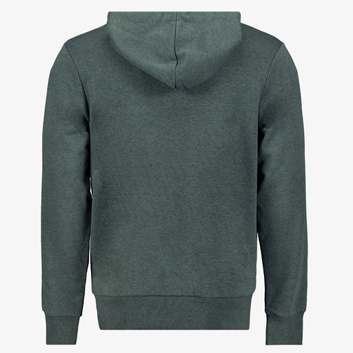 Heren hoodie grijs met opdruk