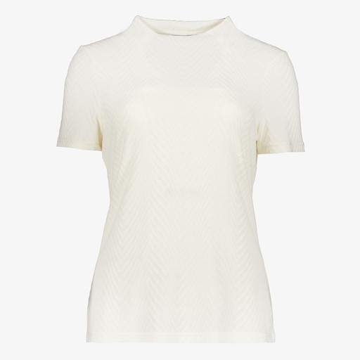 Dames top met opstaande kraag