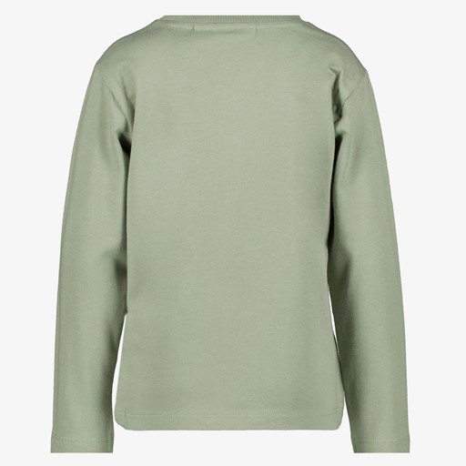 Jongens trui met wolvenkop groen