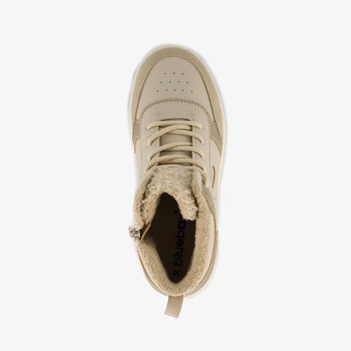 Hoge meisjes sneakers goud