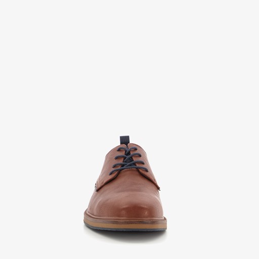 Heren veterschoenen cognac bruin