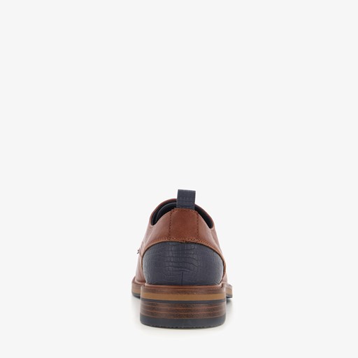 Heren veterschoenen cognac bruin