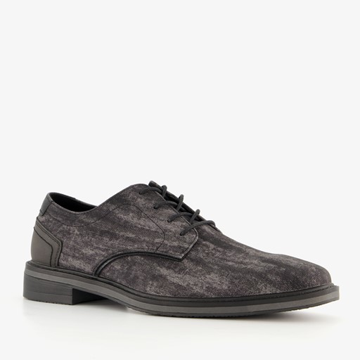 Heren veterschoenen grijs
