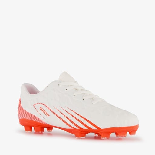 Kinder voetbalschoenen FG wit oranje