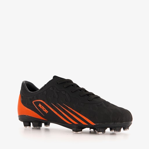 Kinder voetbalschoenen FG zwart oranje
