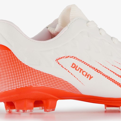 Kinder voetbalschoenen FG wit oranje