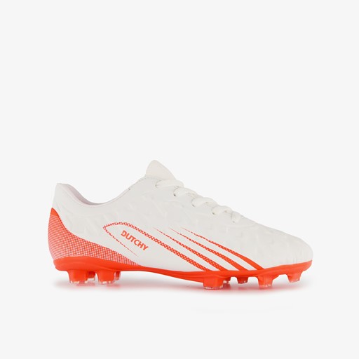 Kinder voetbalschoenen FG wit oranje