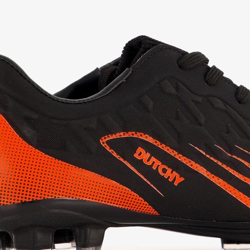 Kinder voetbalschoenen FG zwart oranje