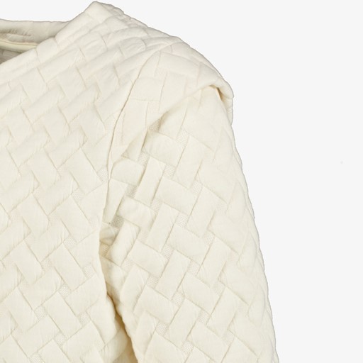Meisjes sweater het structuur beige