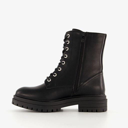 Dames veterboots zwart