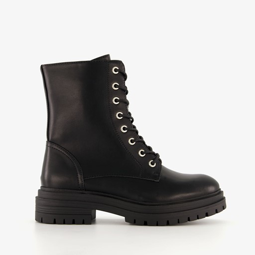 Dames veterboots zwart