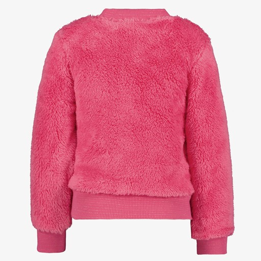 Meisjes teddy vest roze