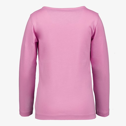 Meisjes trui roze met dierenopdruk