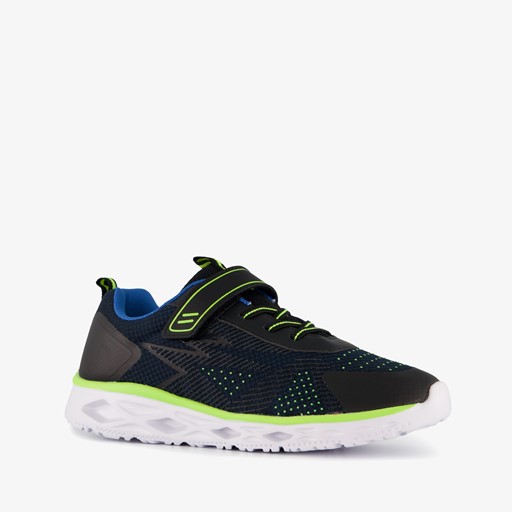 Jongens sneakers blauw zwart