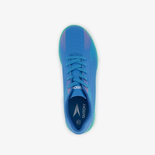 Kinder zaalschoenen IC blauw groen
