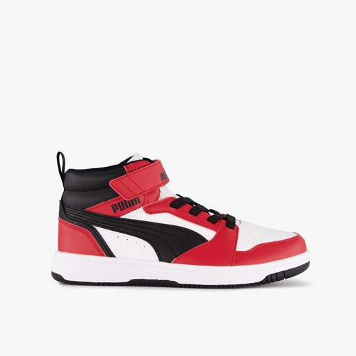 Rebound V6 Mid jongens sneakers rood zwart