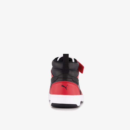 Rebound V6 Mid jongens sneakers rood zwart