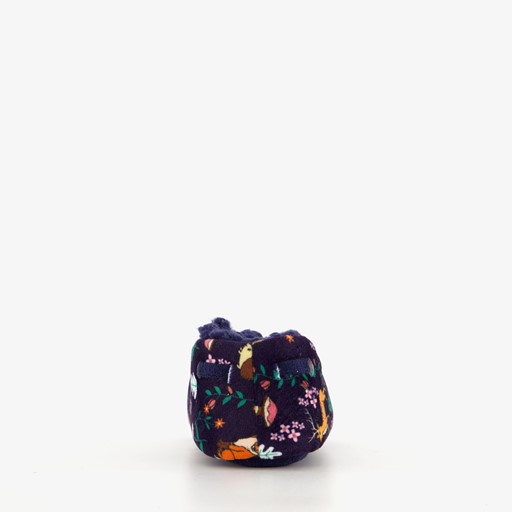 Meisjes sloffen met herfst print blauw