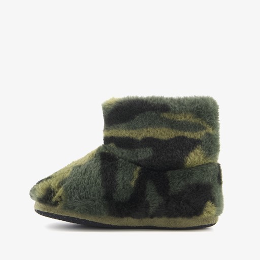 Kinder sloffen met camouflage print