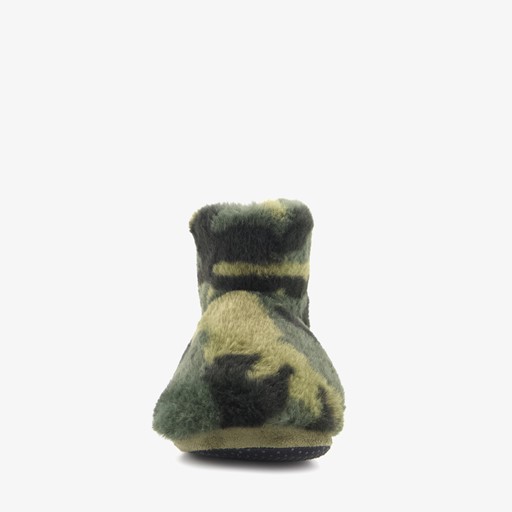 Kinder sloffen met camouflage print