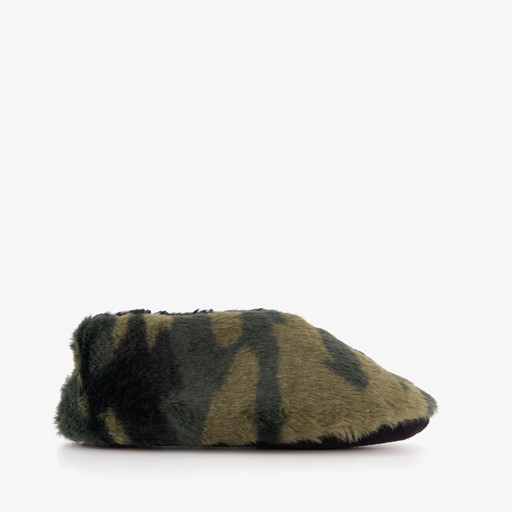 Jongens sloffen groene camouflage