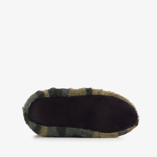 Jongens sloffen groene camouflage