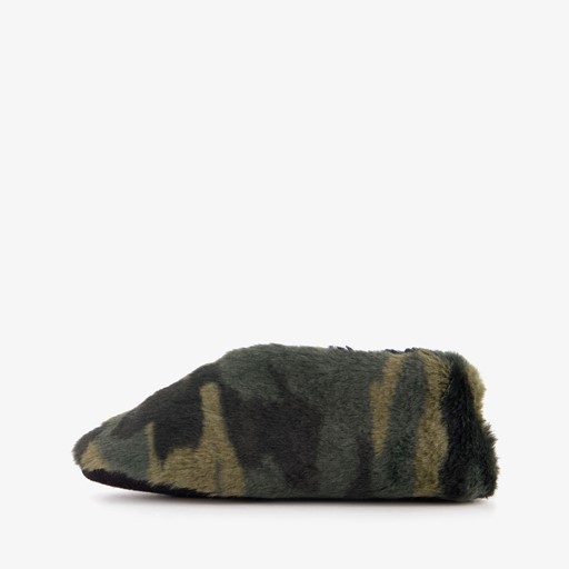 Jongens sloffen groene camouflage